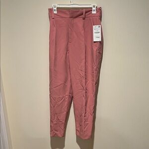 Zara Basics Pink Trousers Size Medium